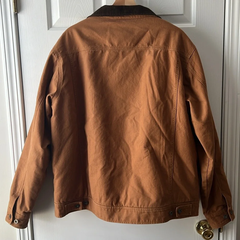 Woolrich Sherpa lined Canvas Trucker Jacket XL - Picture 5 of 13